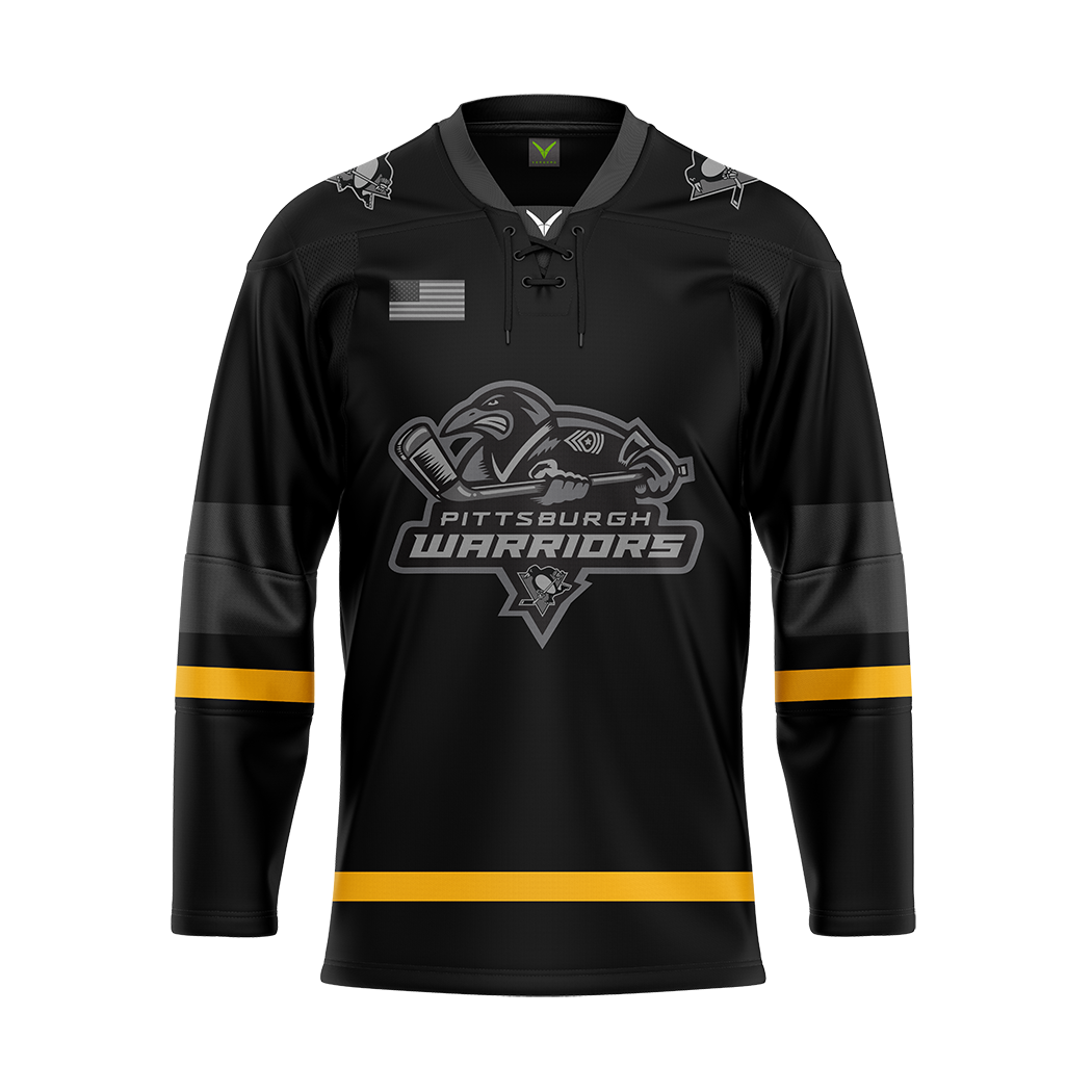 Pittsburgh Warriors Sublimated Jersey Black