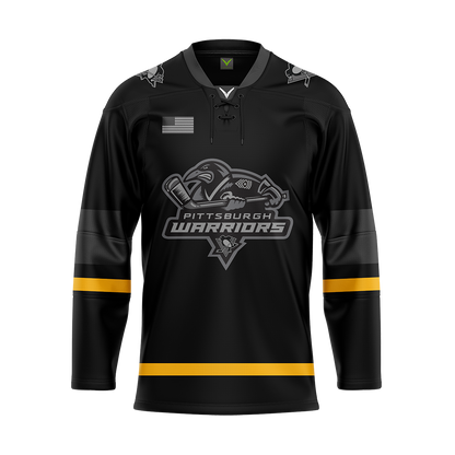 Pittsburgh Warriors Sublimated Jersey Black