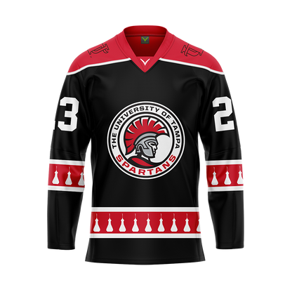 Custom University of Tampa Dark Womens Hockey Authentic Sublimated Jersey