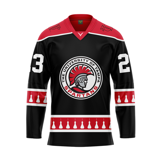 Custom University of Tampa Dark Womens Hockey Authentic Sublimated Jersey