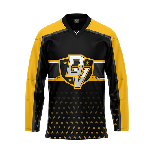 DVCHC Black Authentic Sublimated Replica Jersey