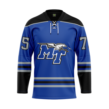 MTSU Blue Custom Sublimated Authentic Replica Jersey