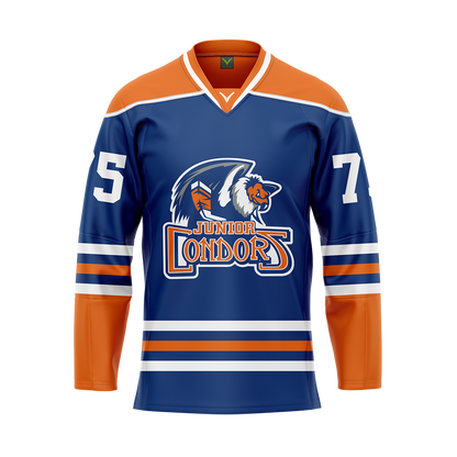 Bakersfield Royal Sublimated With Twill Authentic Jersey