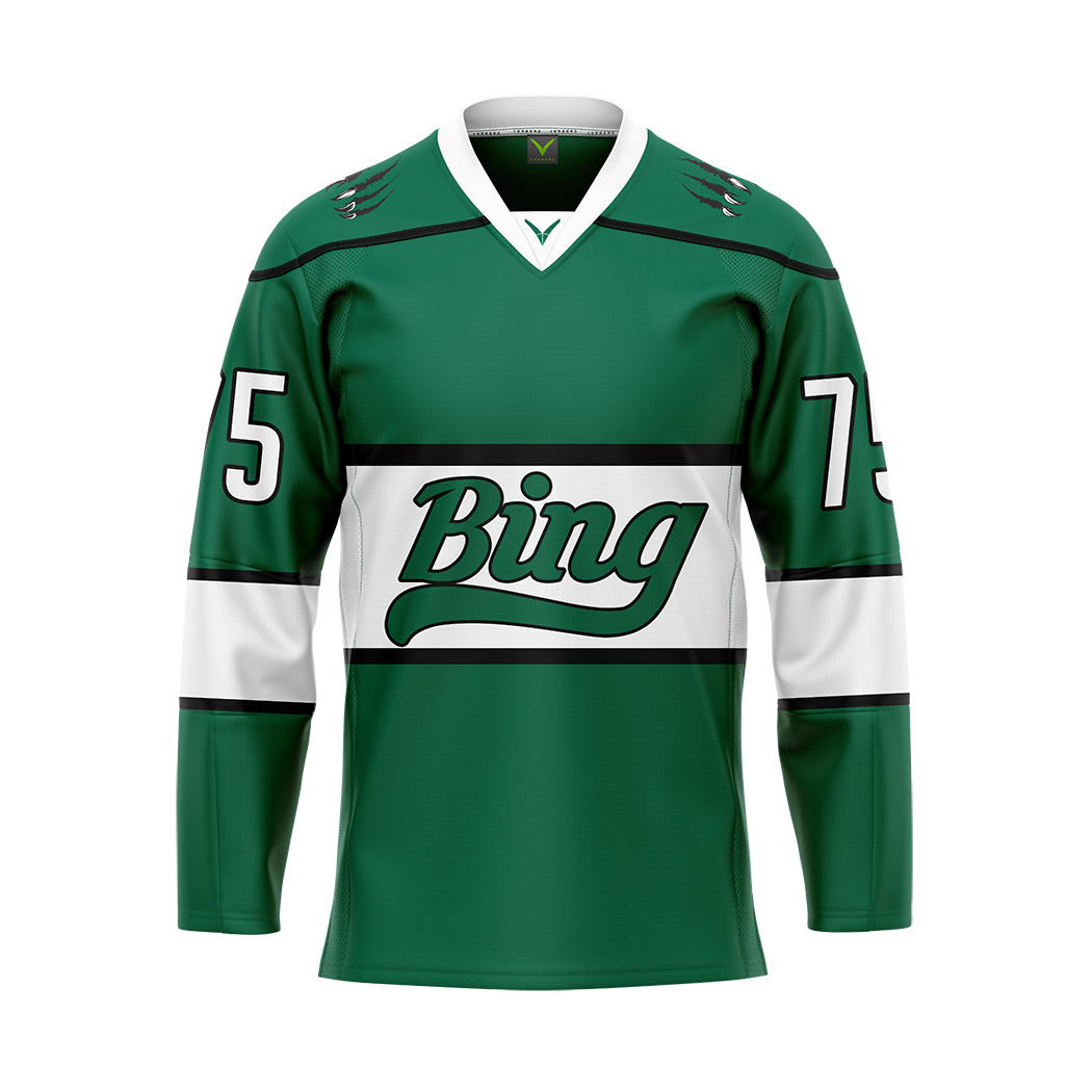 Custom Binghamton Green Replica Sublimated Jersey