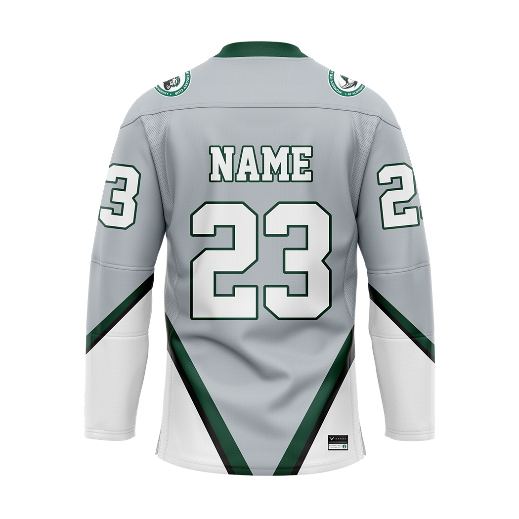 Custom Slippery Rock Gray Replica Jersey