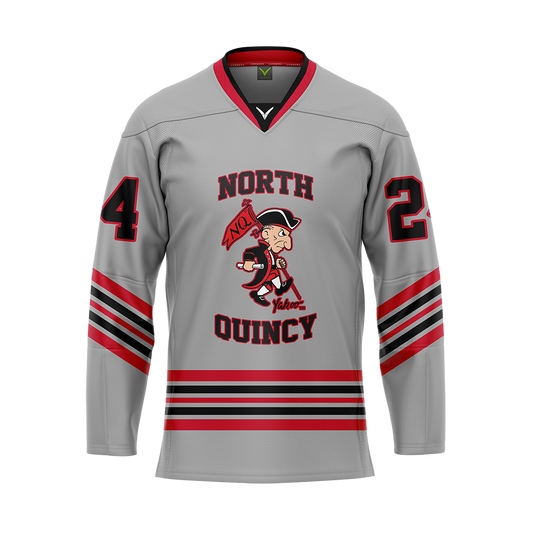 North Quincy Hockey Hybrid Jersey Customized