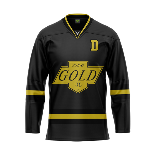 Going Gold Dark Sublimated With Twill Authentic Jersey