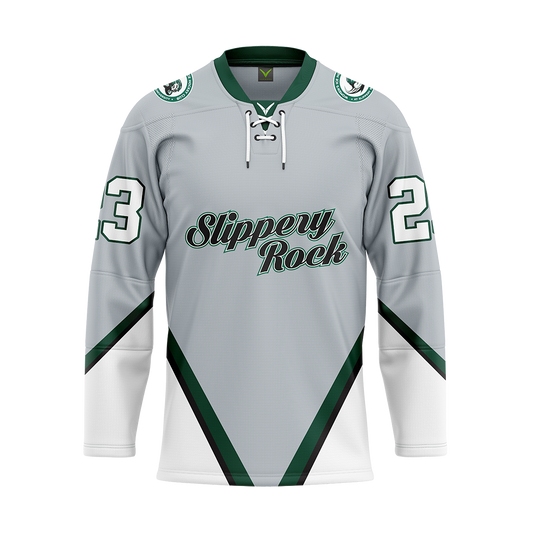 Custom Slippery Rock Gray Replica Jersey