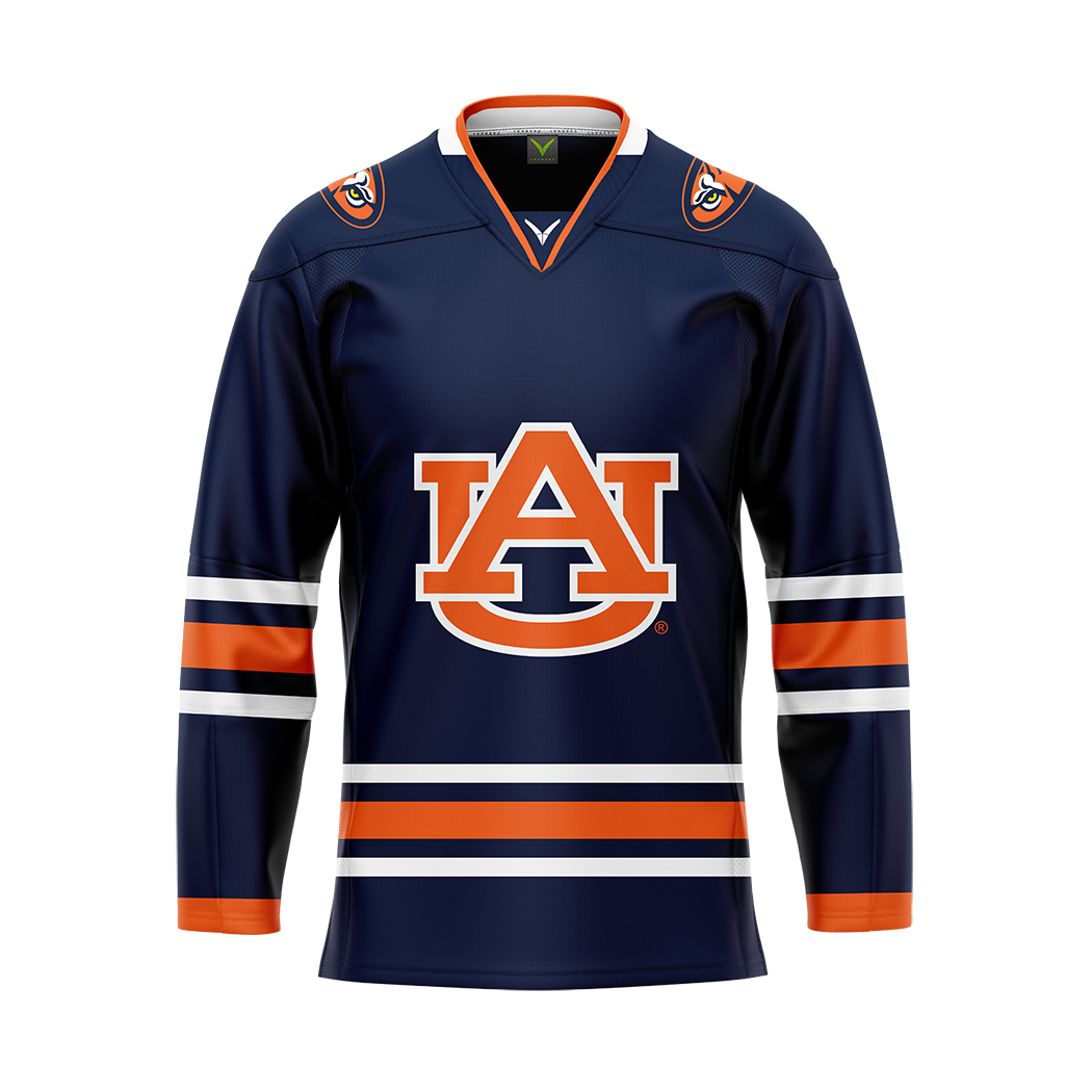 Auburn Dark Authentic Sublimated With Twill Replica Jersey