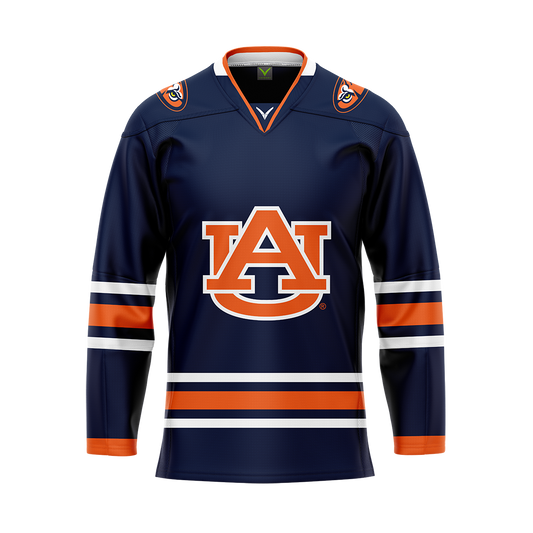 Auburn Dark Authentic Sublimated With Twill Replica Jersey