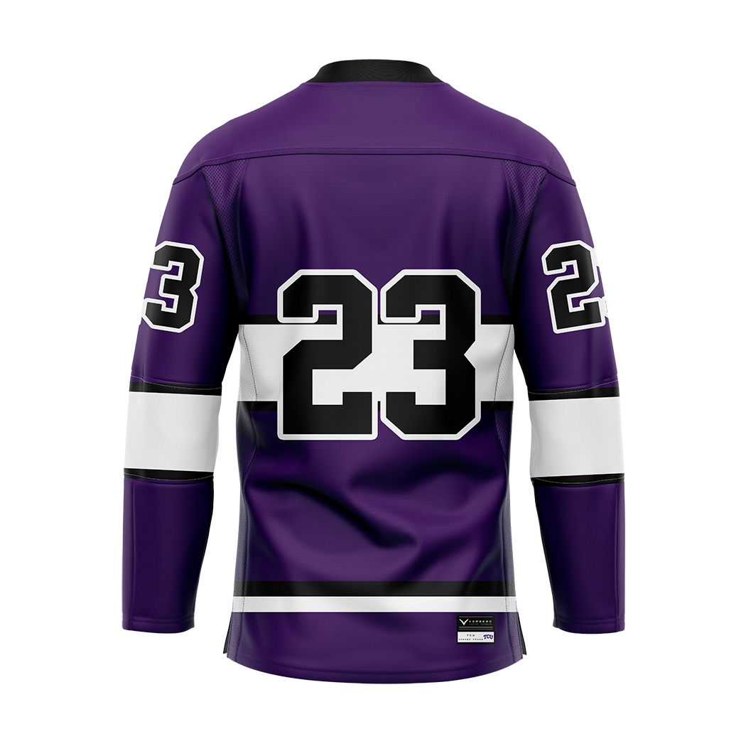 TCU Purple Custom Replica Sublimated Jersey
