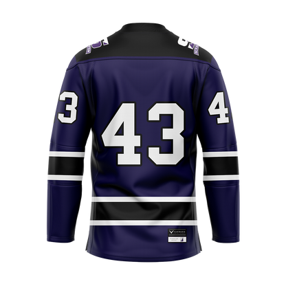 Custom Scranton Purple Sublimated with Twill Replica Jersey