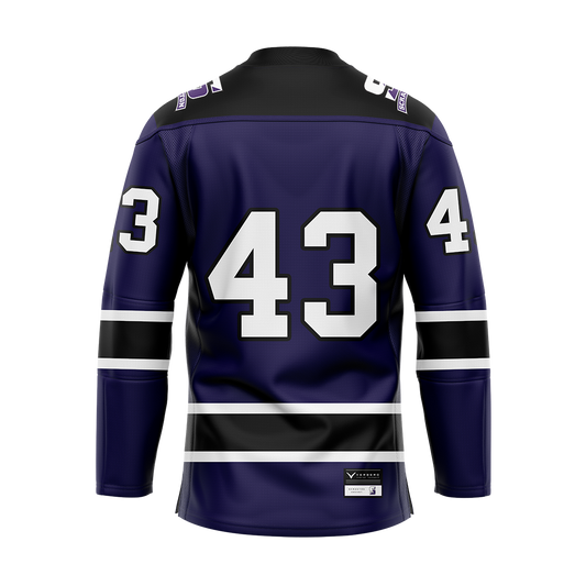 Custom Scranton Purple Sublimated with Twill Replica Jersey