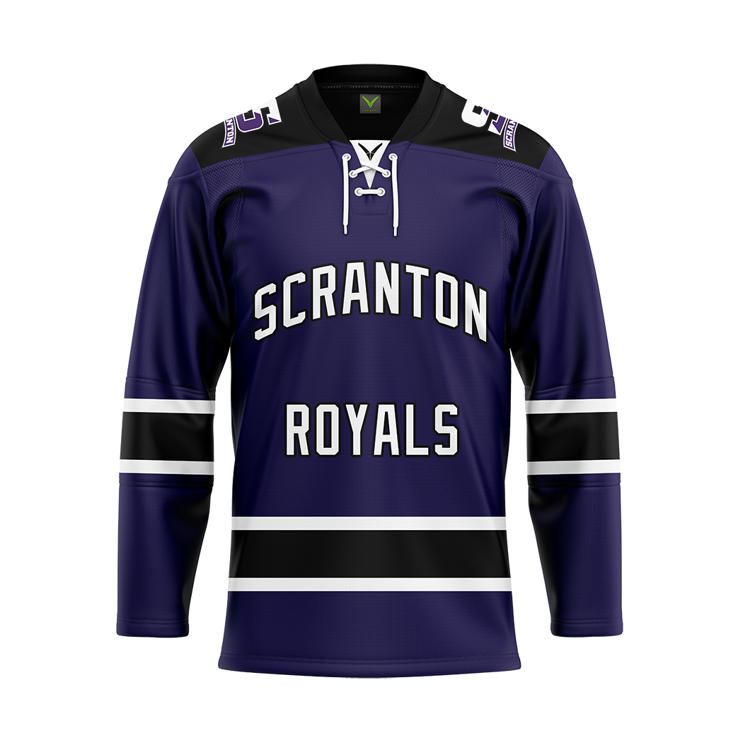 Scranton Purple Sublimated with Twill Replica Jersey