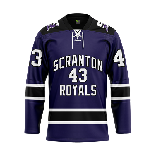 Custom Scranton Purple Sublimated Replica Jersey