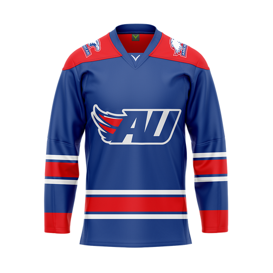 Custom American University Dark Sublimated With Twill Authentic Jersey