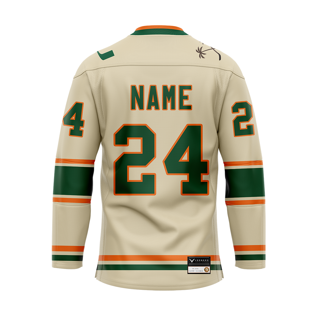 University of Miami Custom Sublimated with Twill Jersey
