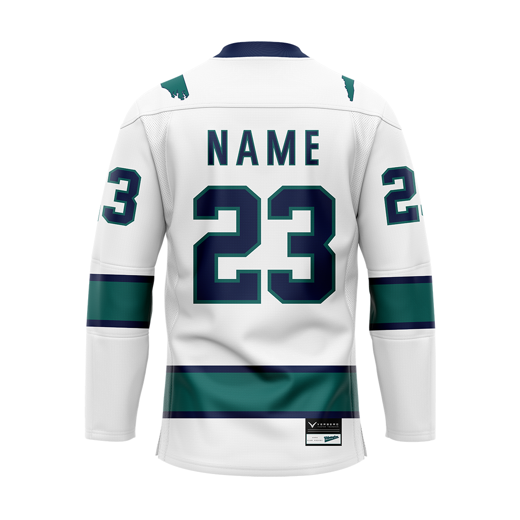 UNC-Wilmington White Sublimated Jersey Customized