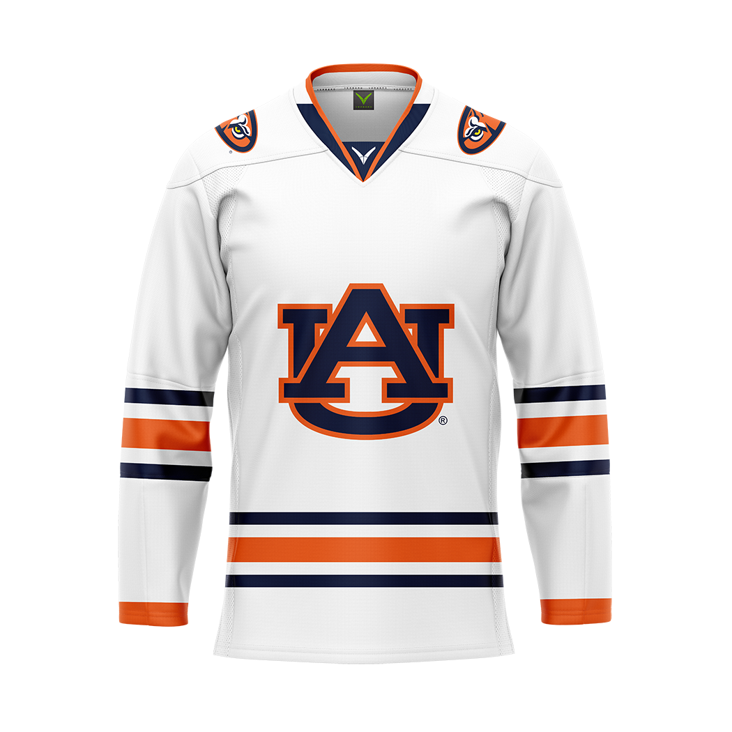Auburn White Authentic Sublimated With Twill Replica Jersey
