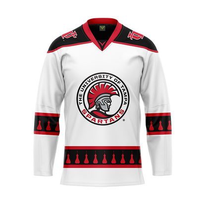 University of Tampa White Womens Hockey Authentic Sublimated Jersey