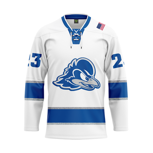Delaware Hockey Custom Sublimated with Twill Replica Jersey