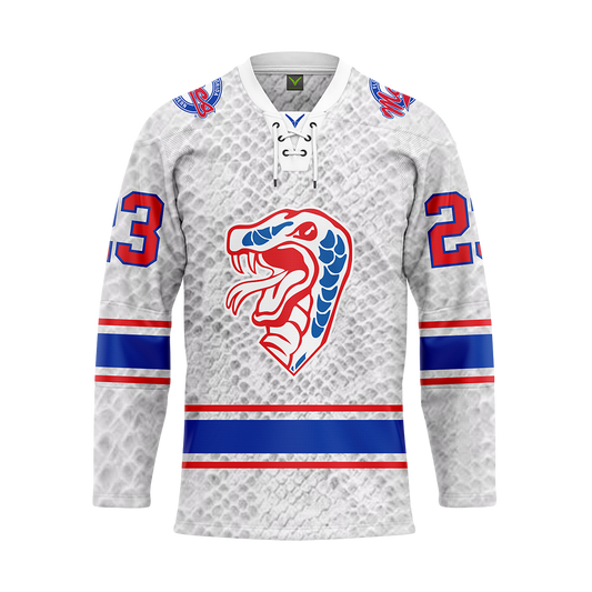 Florida Southern Hockey Gray Custom Replica Sublimated Jersey