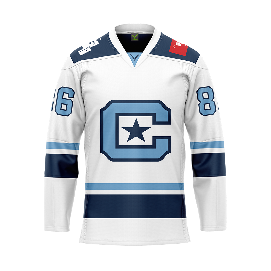 Citadel White Custom Replica Tackle Twill Jersey