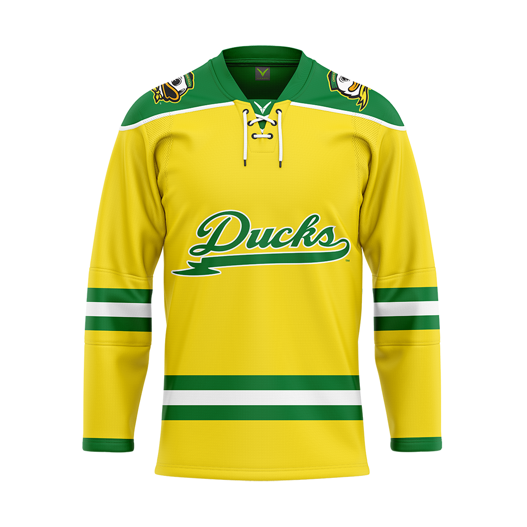 Oregon Yellow Authentic Sublimated With Twill Jersey