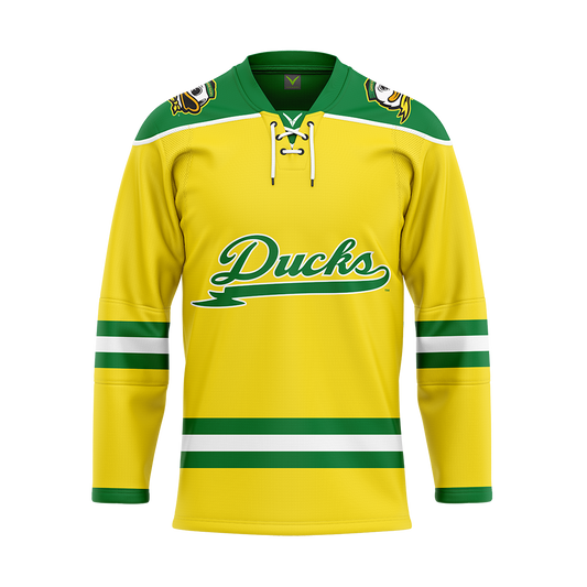 Oregon Yellow Authentic Sublimated With Twill Jersey