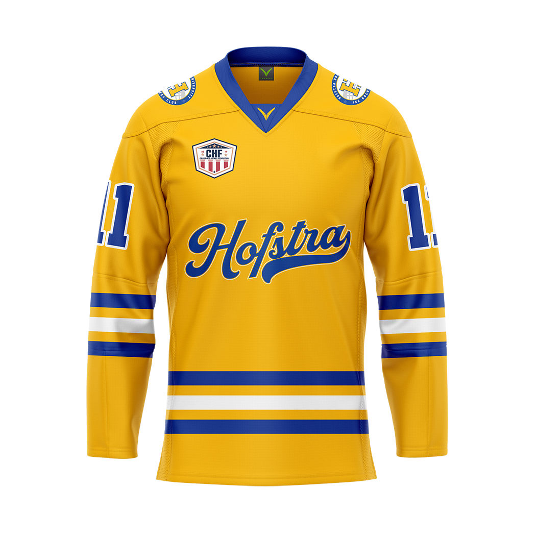 Hofstra Yellow Custom Replica Sublimated Jersey