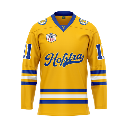 Hofstra Yellow Custom Replica Sublimated Jersey