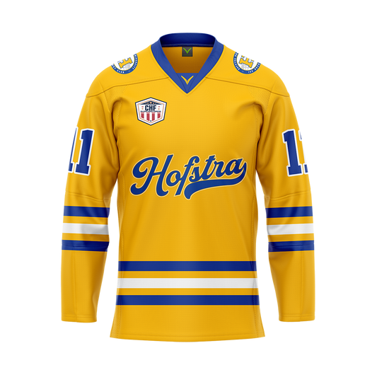 Hofstra Yellow Custom Replica Sublimated Jersey