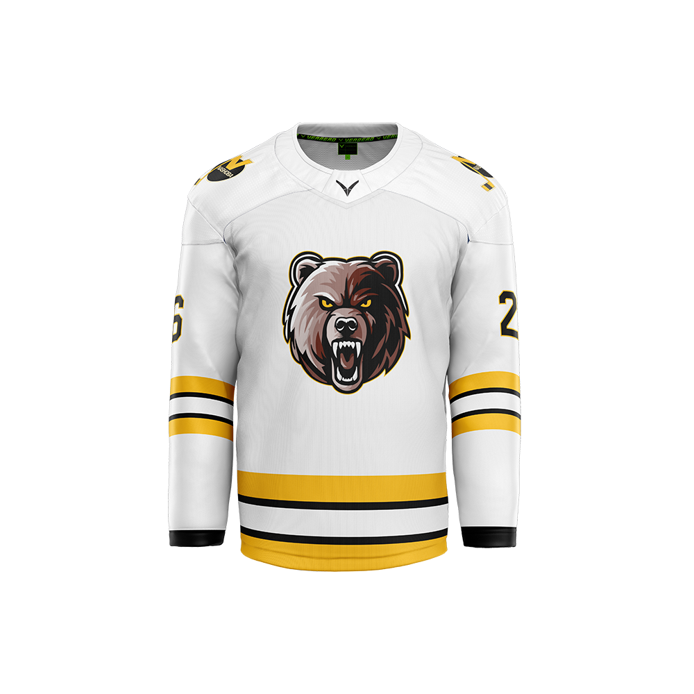 Nashoba Grizzlies Custom Sublimated White Jersey