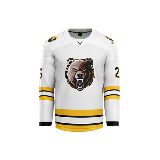Nashoba Grizzlies Custom Sublimated White Jersey