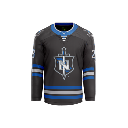 Nolensville HS Hockey Custom Black Hybrid Jersey
