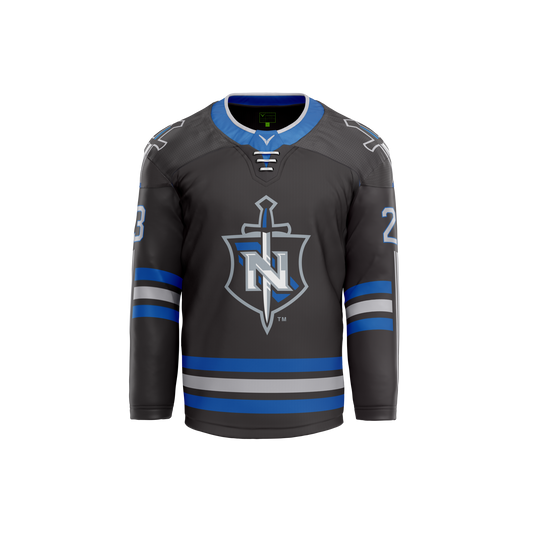 Nolensville HS Hockey Custom Black Hybrid Jersey