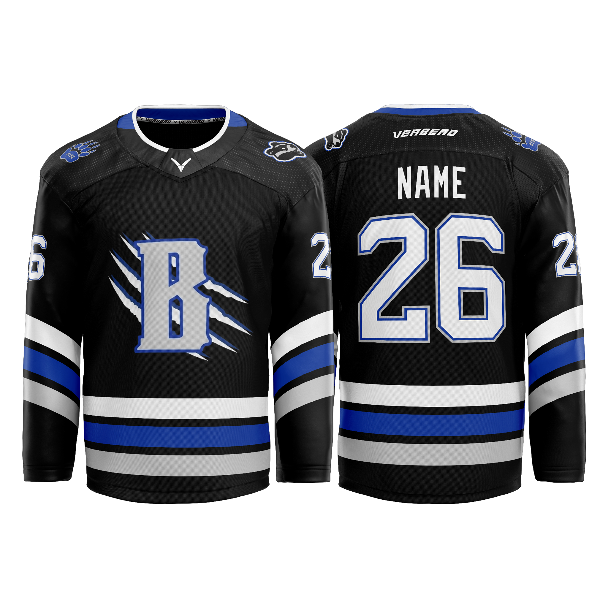 Upstate Badgers Girls Custom Sublimated Away Jersey