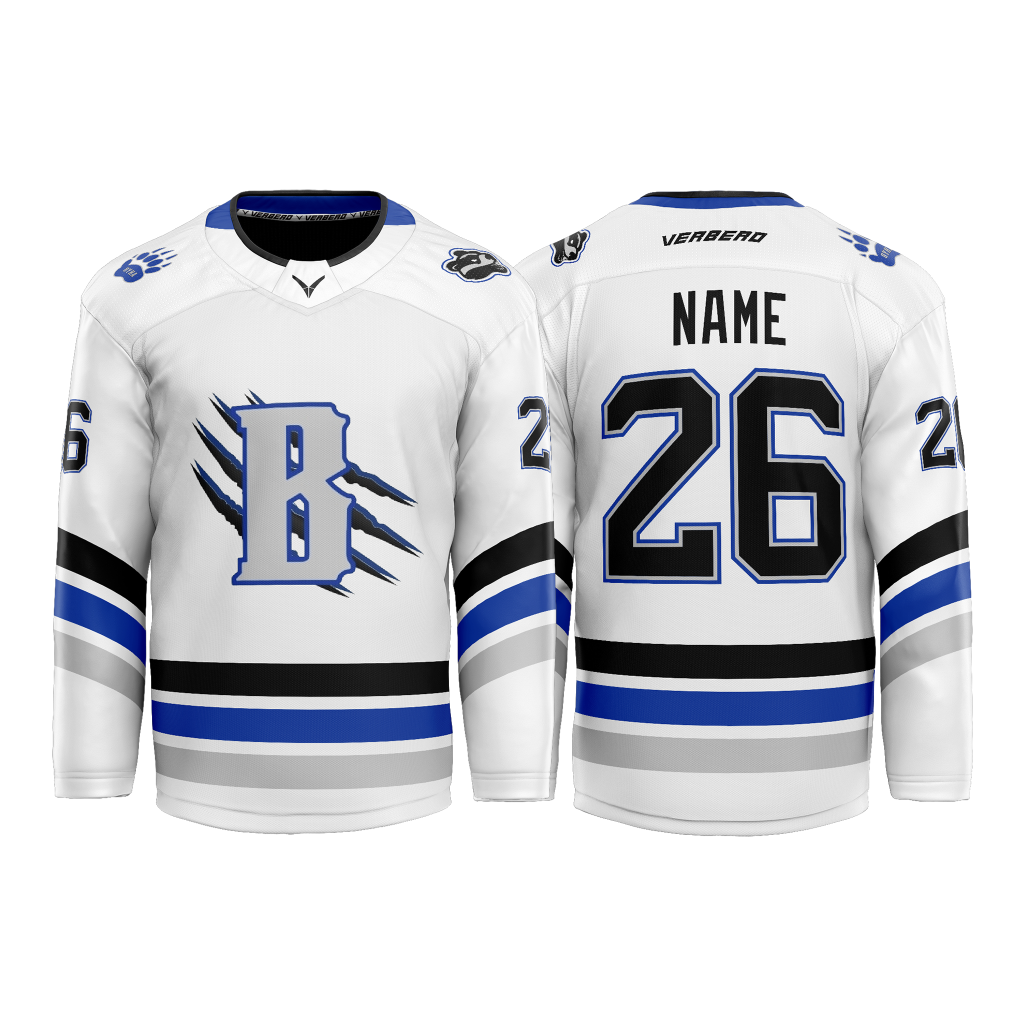 Upstate Badgers Girls Custom Sublimated Home Jersey