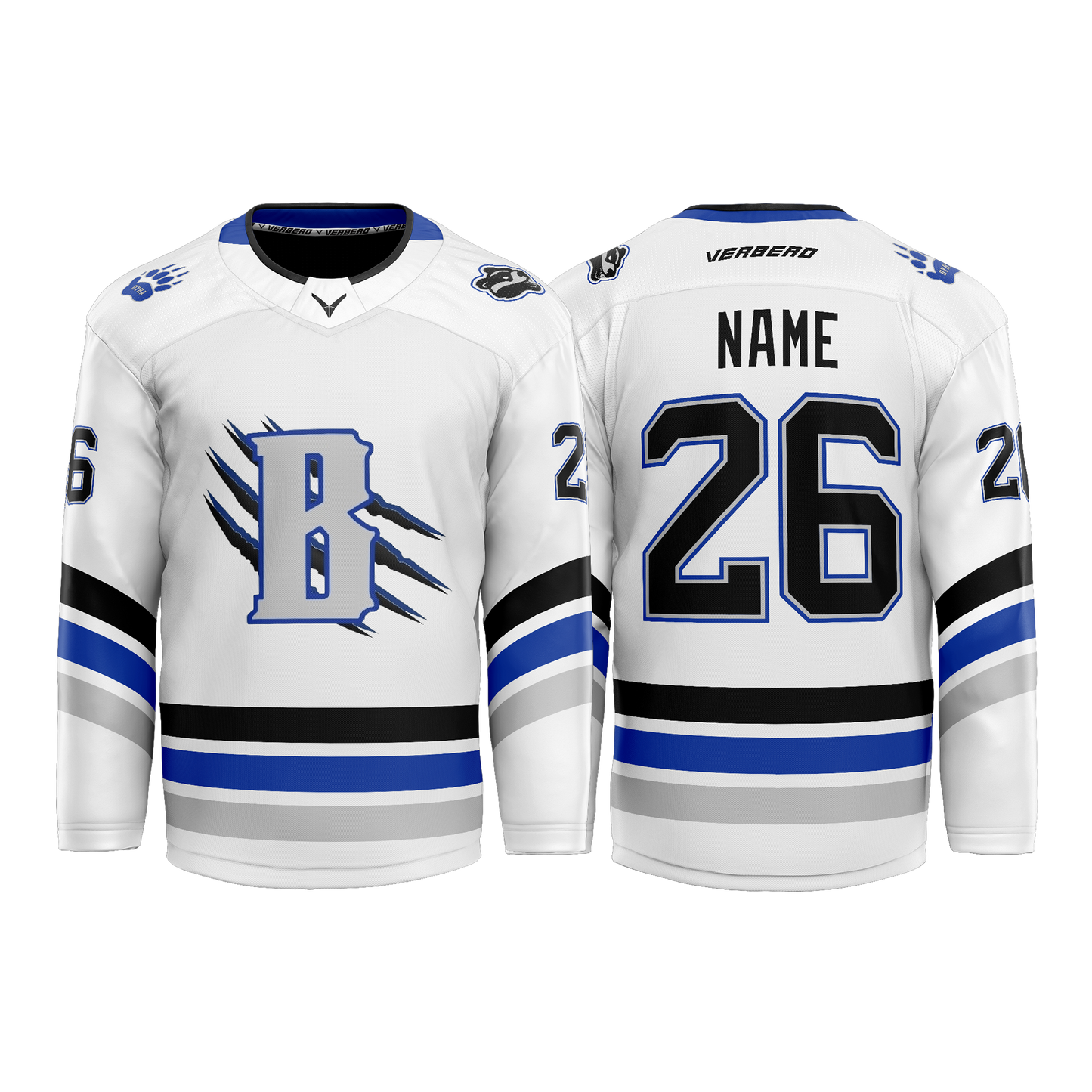 Upstate Badgers Girls Custom Sublimated Home Jersey