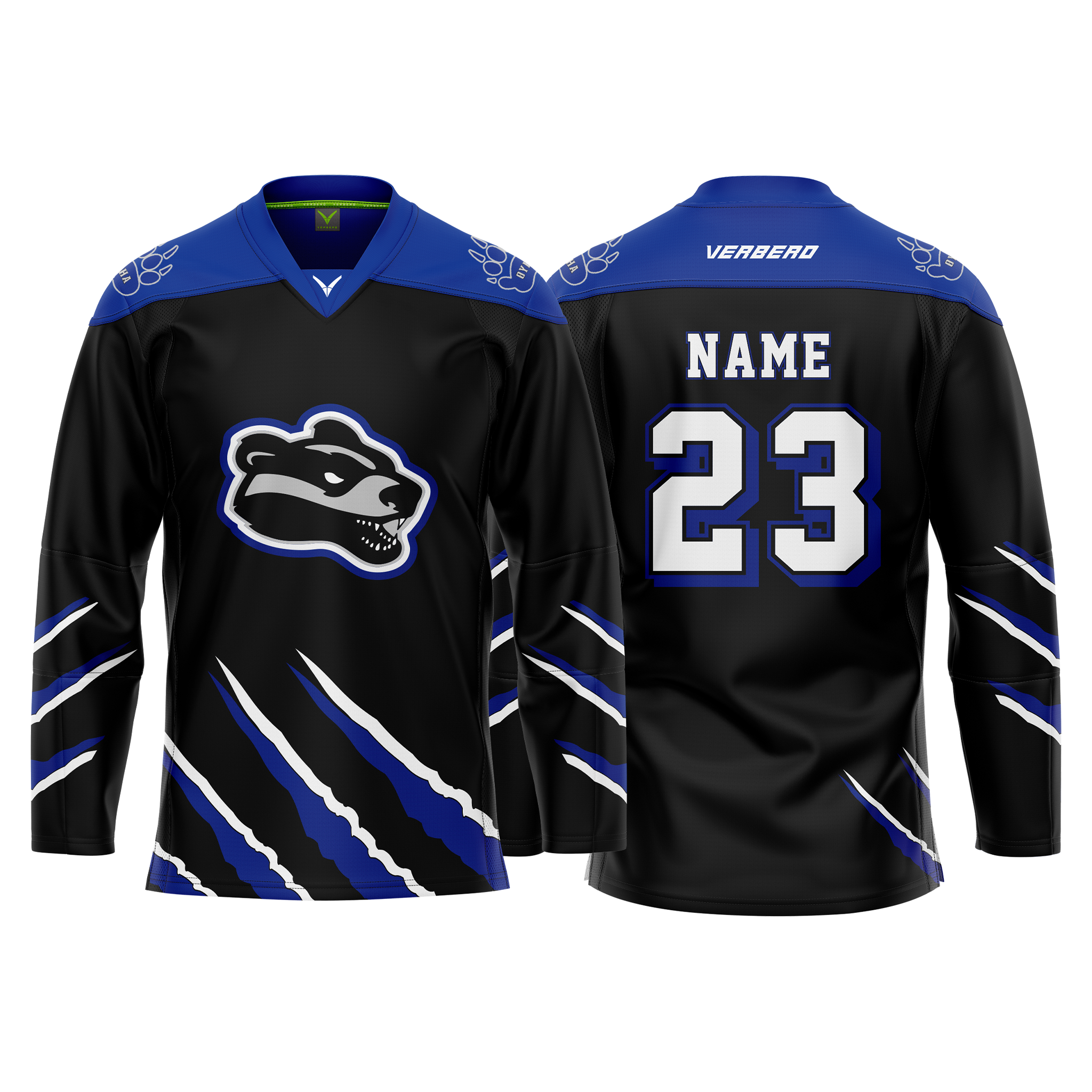 Upstate Badgers Boys Custom Sublimated Away Jersey