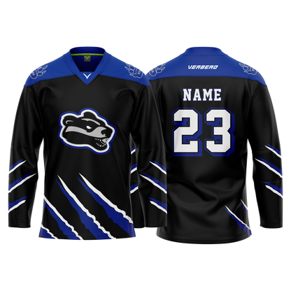 Upstate Badgers Boys Custom Sublimated Away Jersey