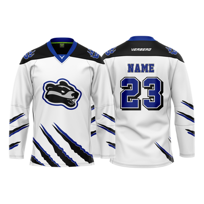 Upstate Badgers Boys Custom Sublimated Home Jersey