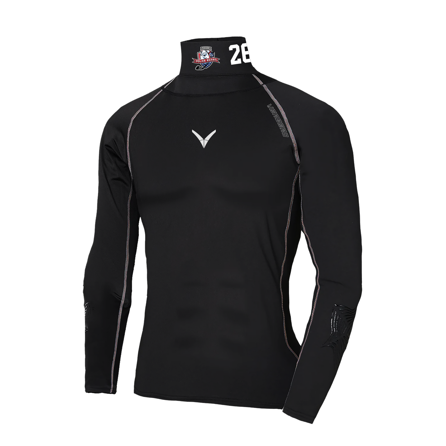 Mid-Hudson Polar Bears Custom V Armor Protective Compression Shirt