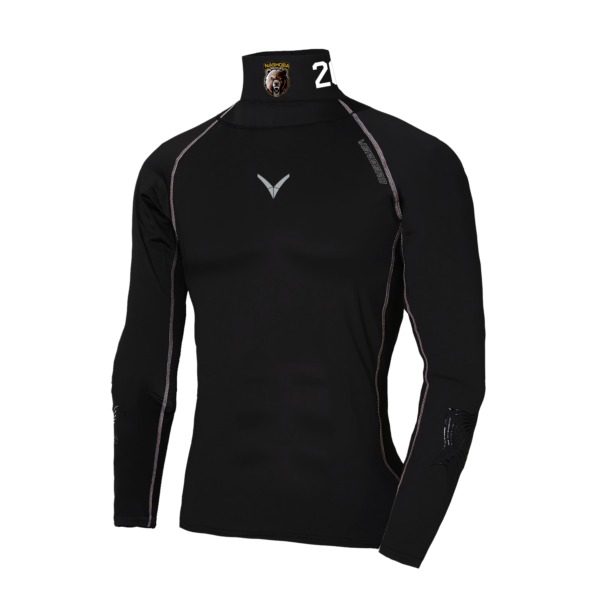 Nashoba Grizzlies Custom V Armor Protective Compression Shirt