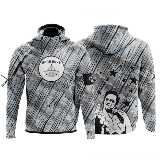 Barn Boys White Camo Performance Hoodie