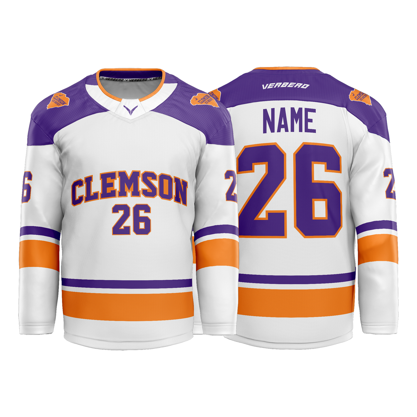 Clemson Custom Hybrid white Jersey