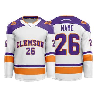 Clemson Custom Sublimated White Jersey
