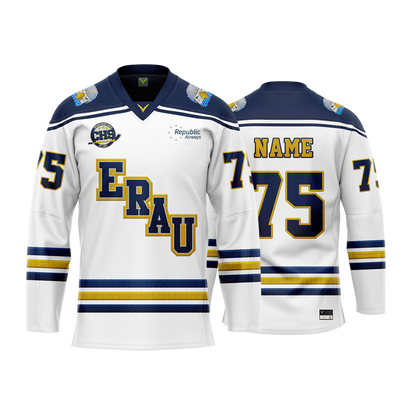 Embry Riddle White Custom Sublimated Jersey
