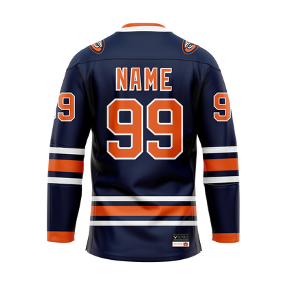 Auburn Dark Custom Sublimated With Twill Authentic Replica Jersey