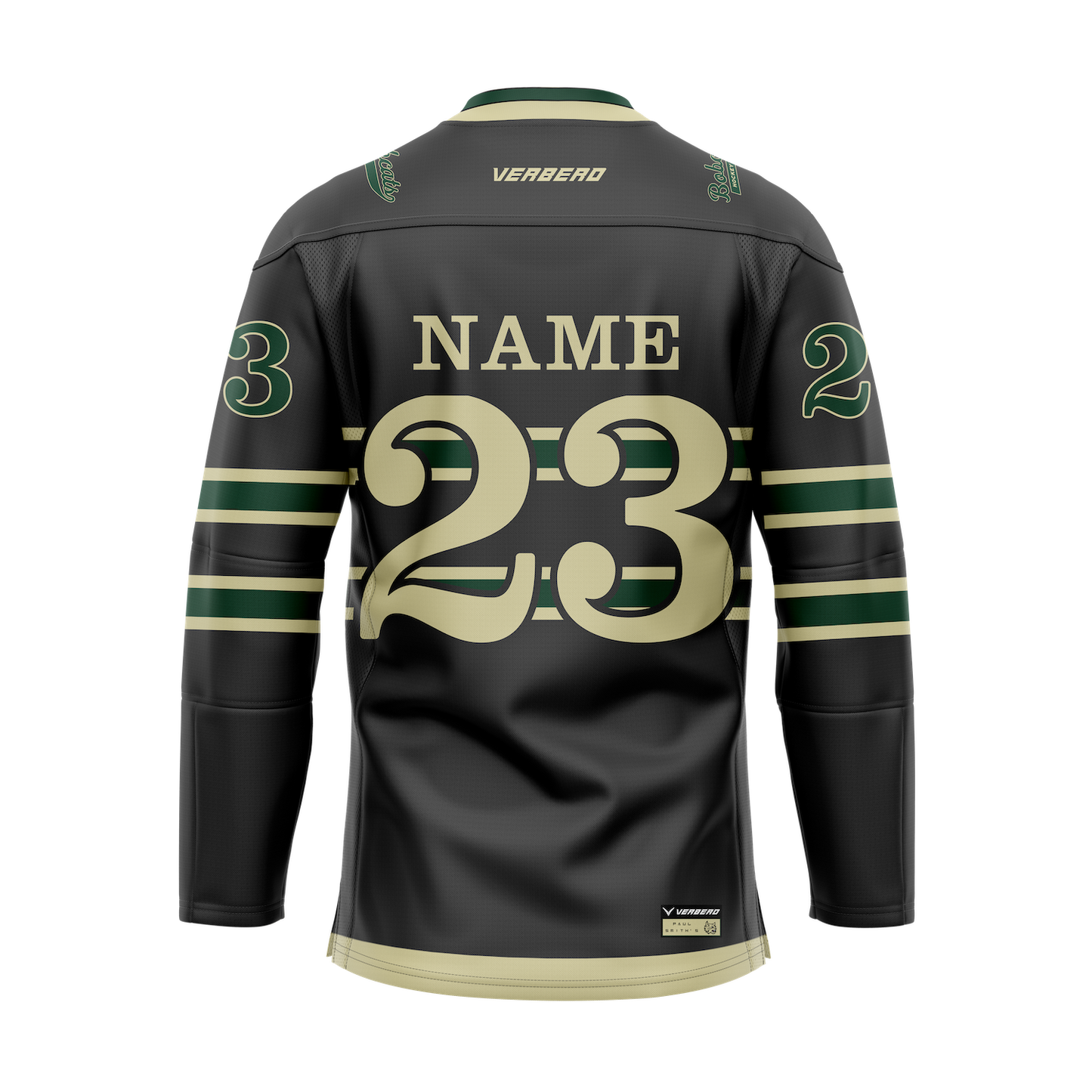 Paul Smiths College Black Custom Sublimated Jersey